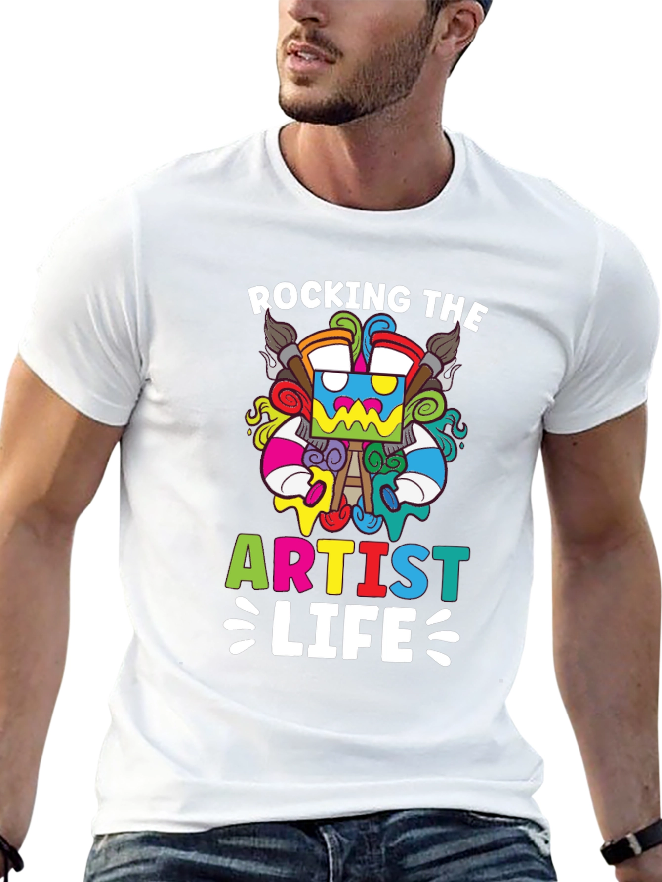 Rocking The Artist Life Black T-Shirt