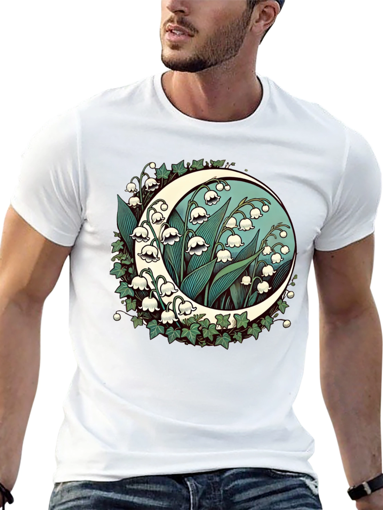 Lily of the Valley Moon Graphic Tee