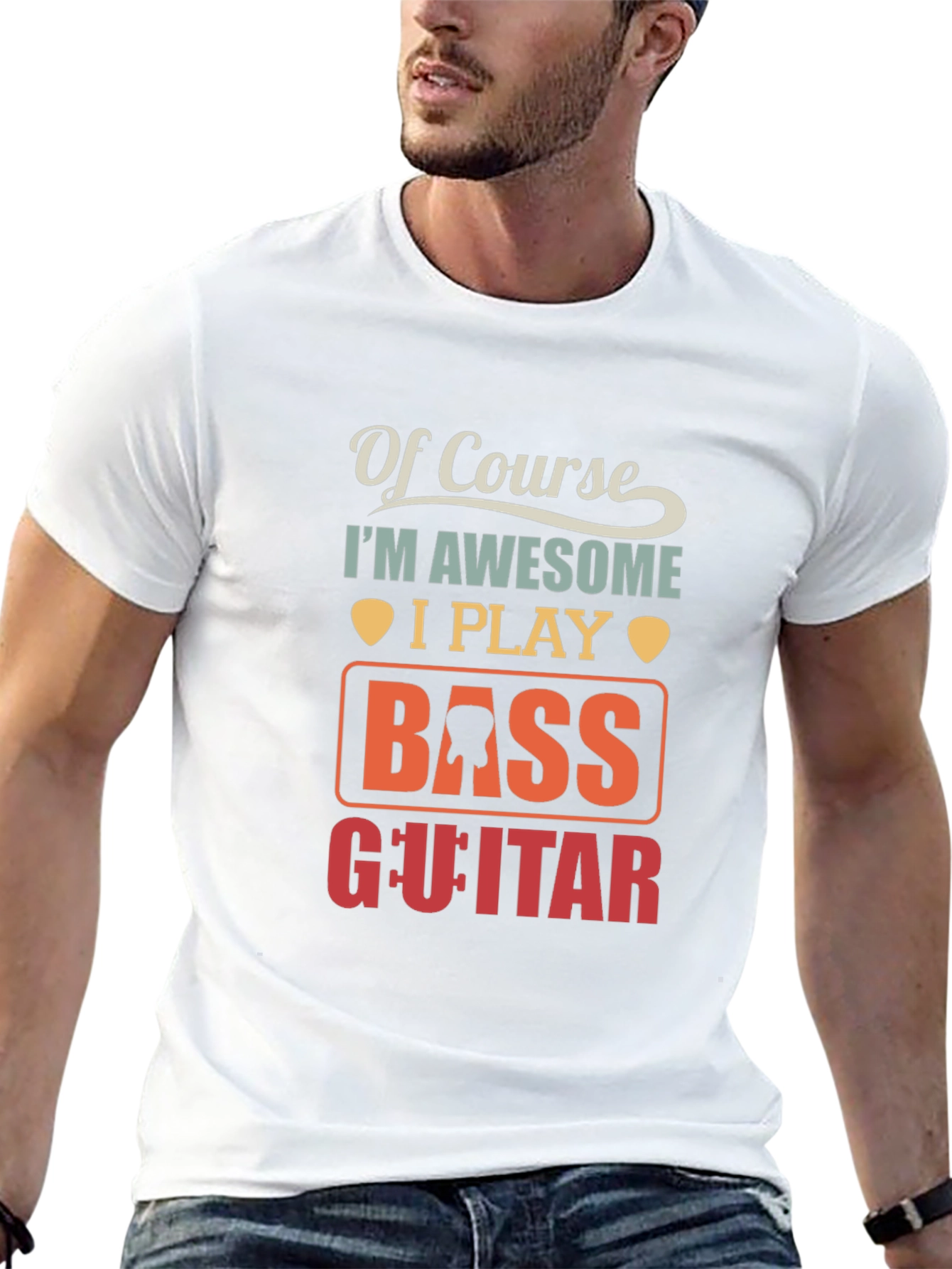 Bass Guitar Awesome Player Graphic T-Shirt