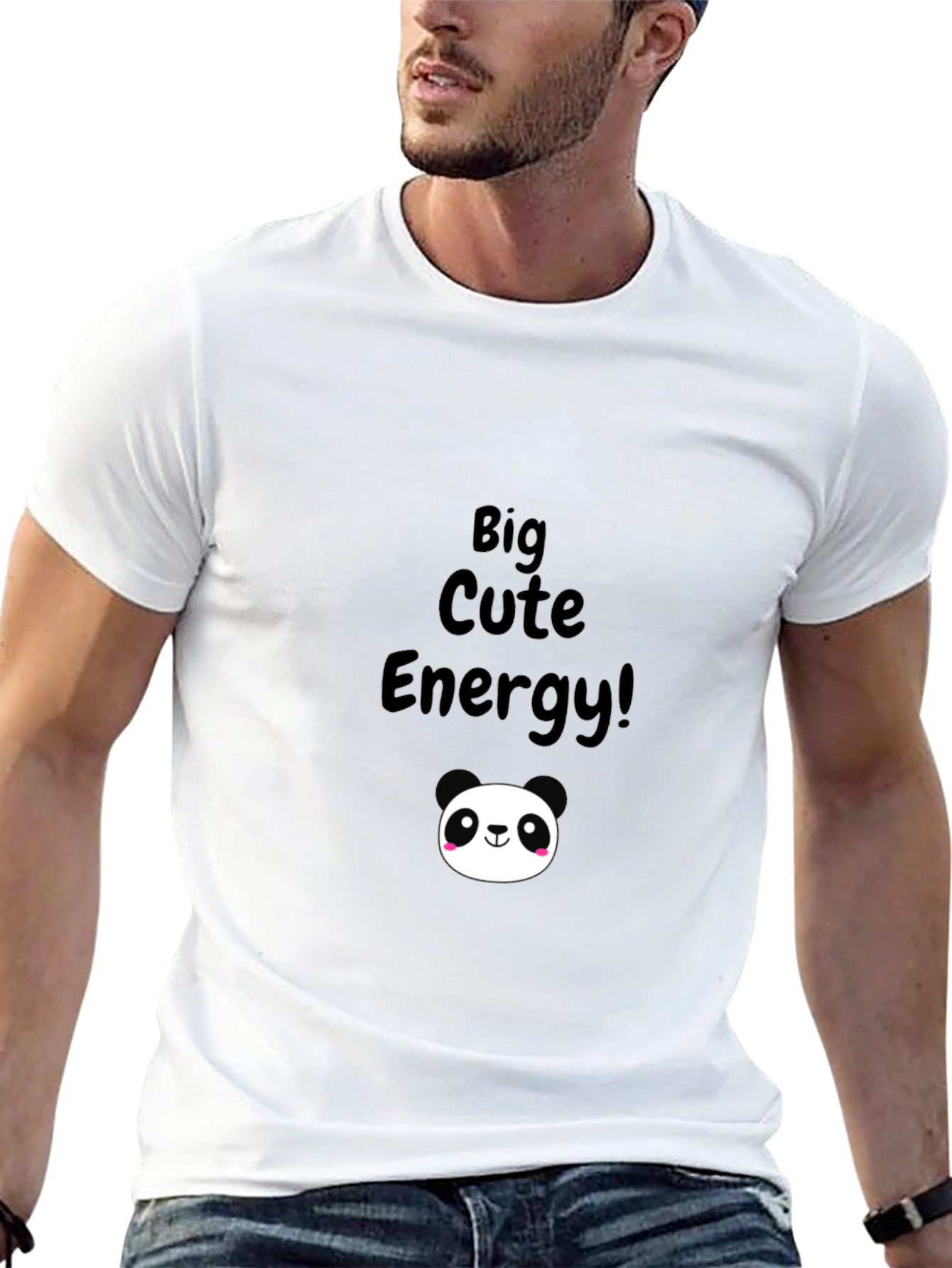 Big Cute Energy Panda Graphic Tee