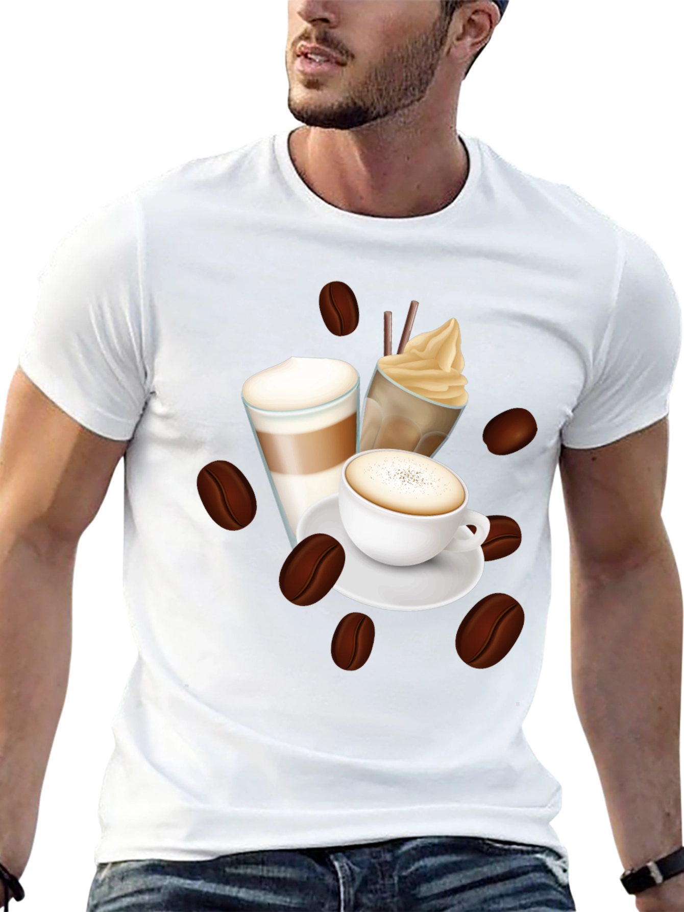 Coffee Lover T-Shirt - Latte Espresso Design