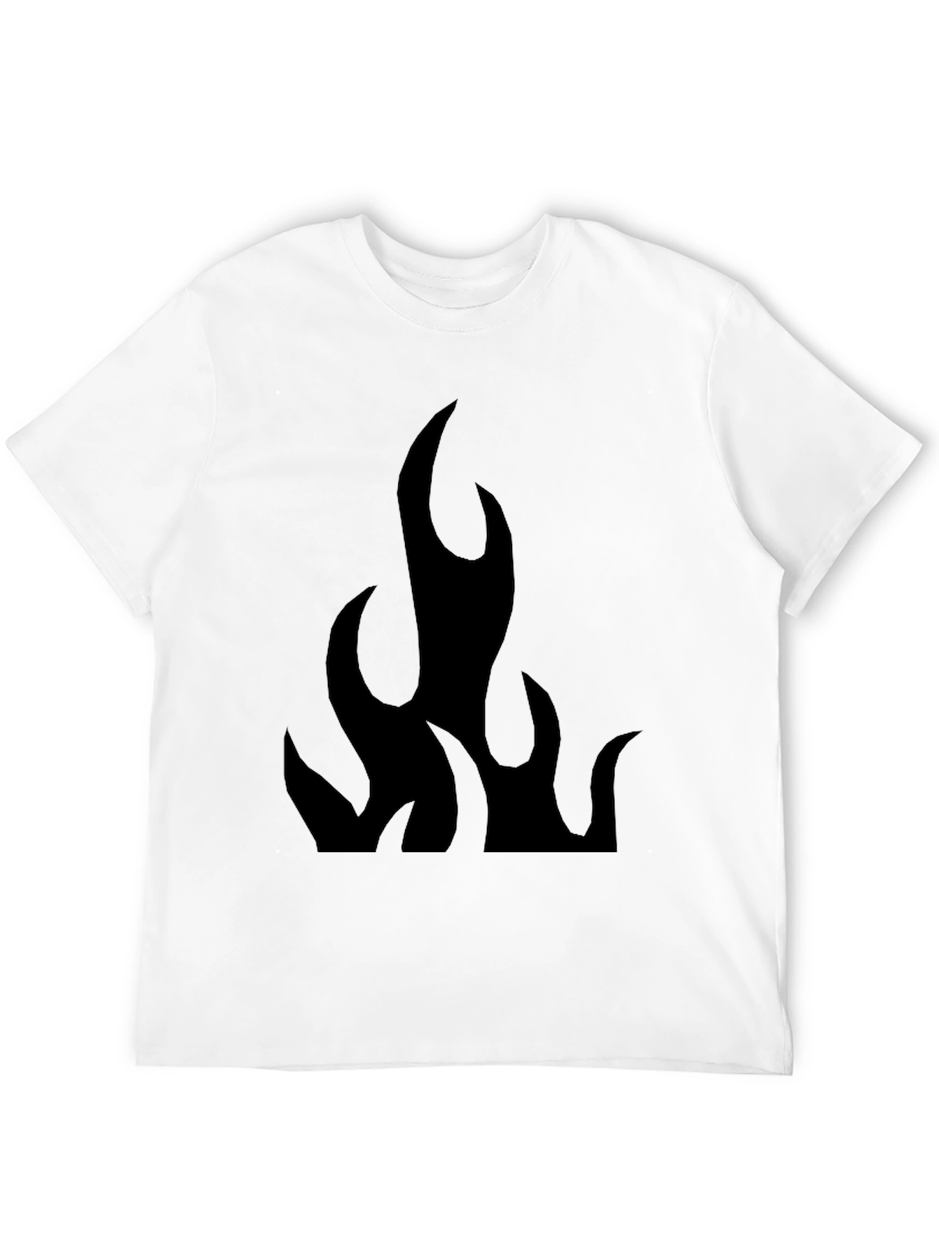 Black Flame Graphic Tee - Bold & Edgy Style