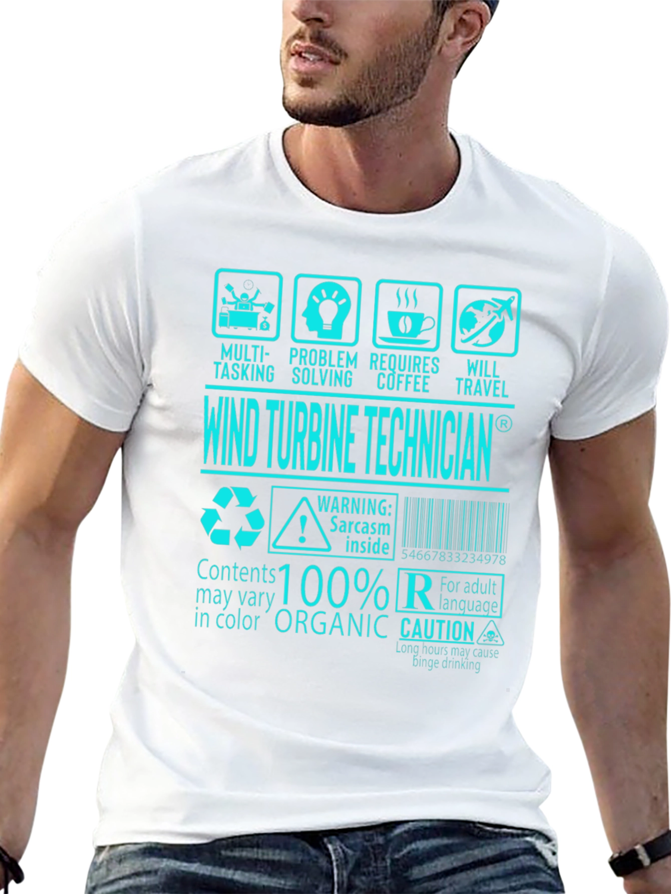Wind Turbine Technician Graphic Tee