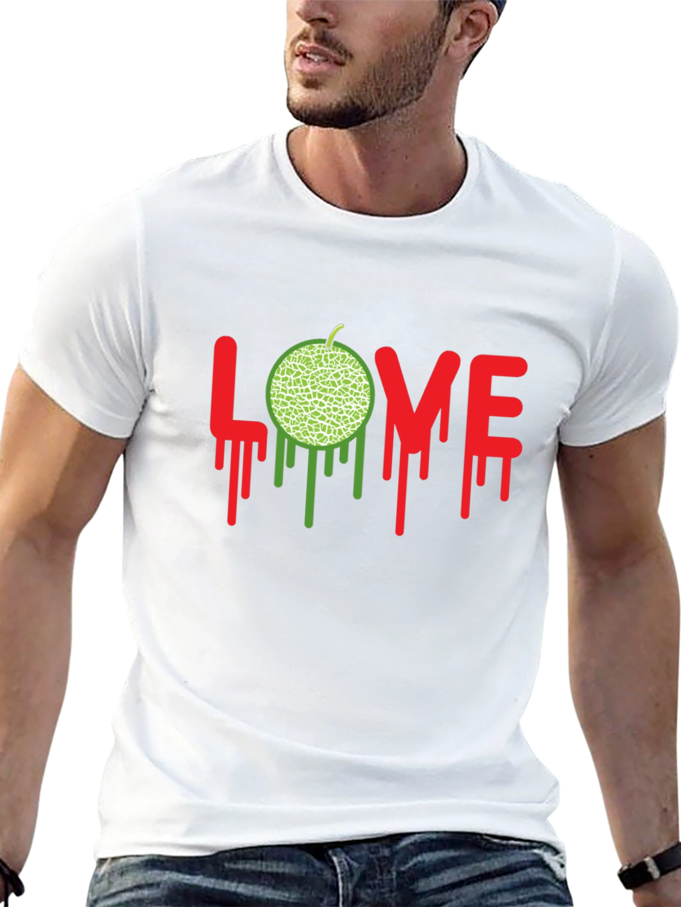 Melon Love Graphic T-Shirt - Unique Fruit Design