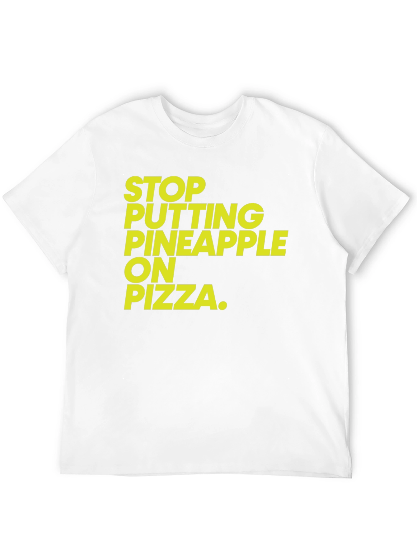 Stop Pineapple On Pizza Graphic Tee