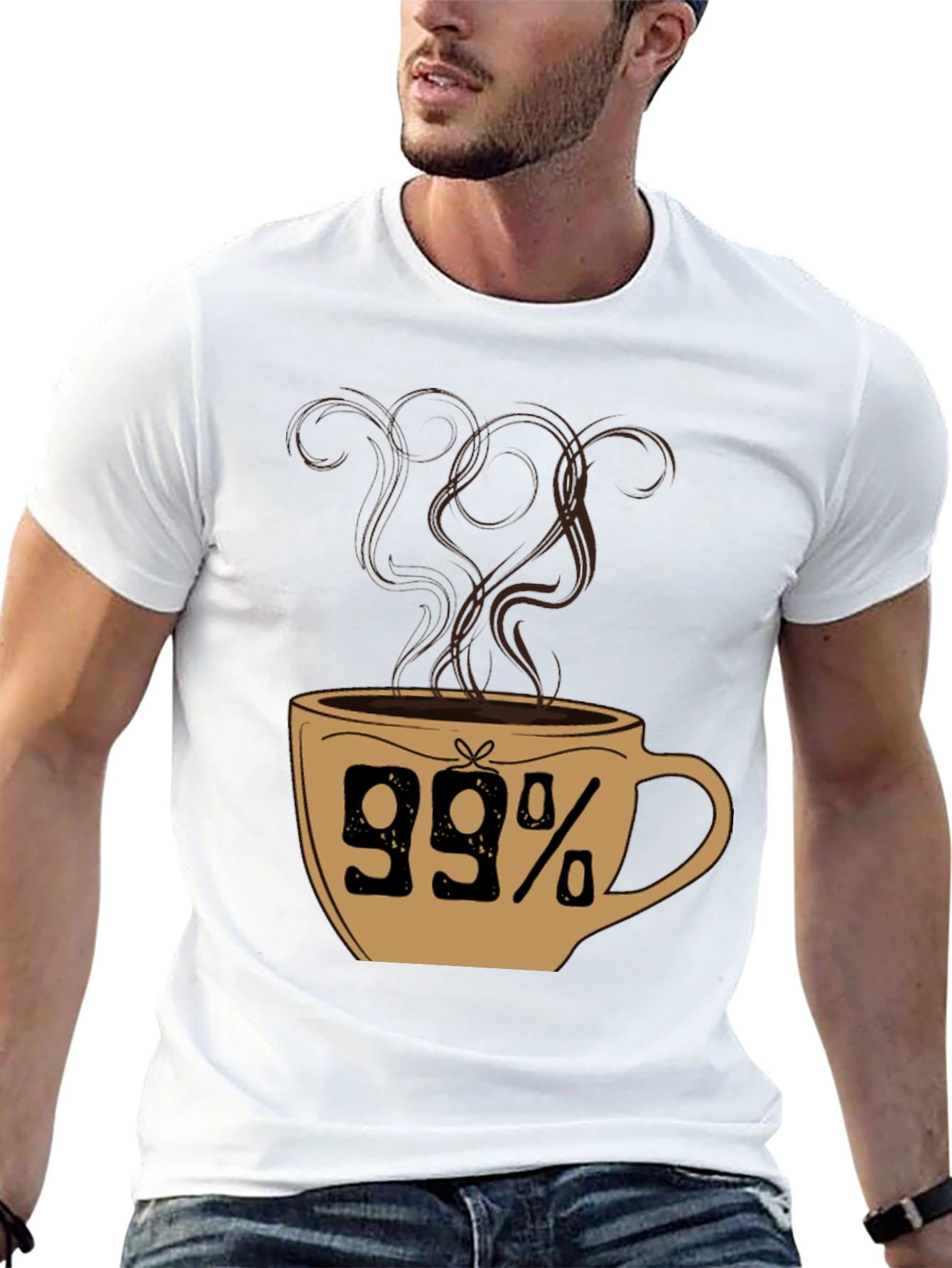 99% Coffee T-Shirt - Caffeine Lovers Tee