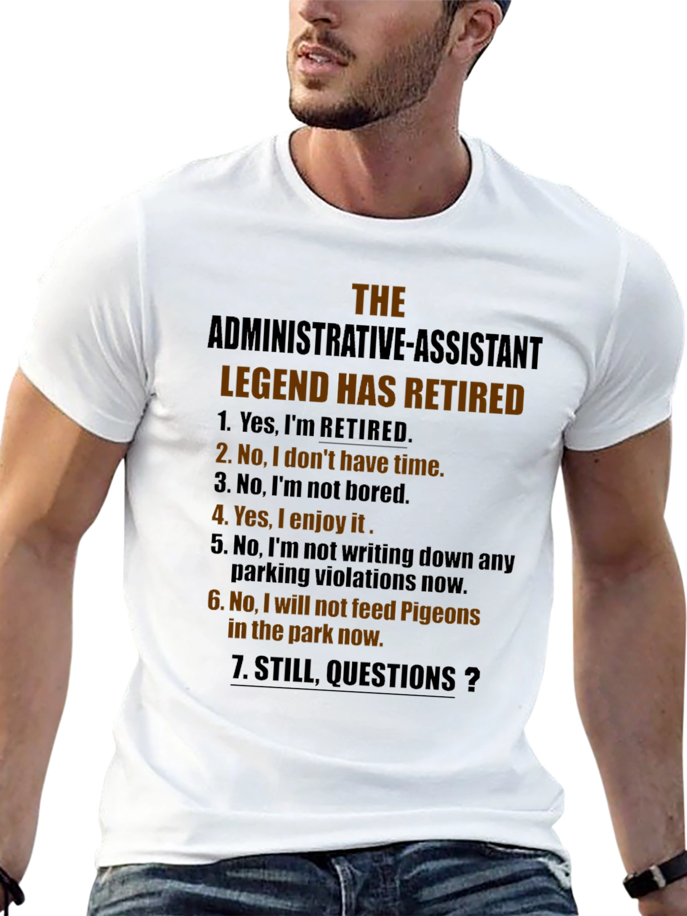 Retired Admin Assistant Legend T-Shirt