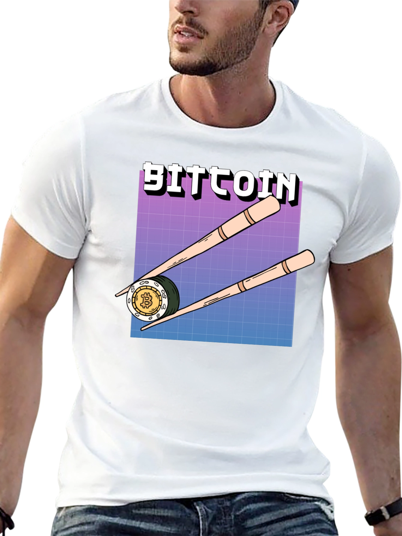 Bitcoin Sushi T-Shirt - Crypto Currency Tee
