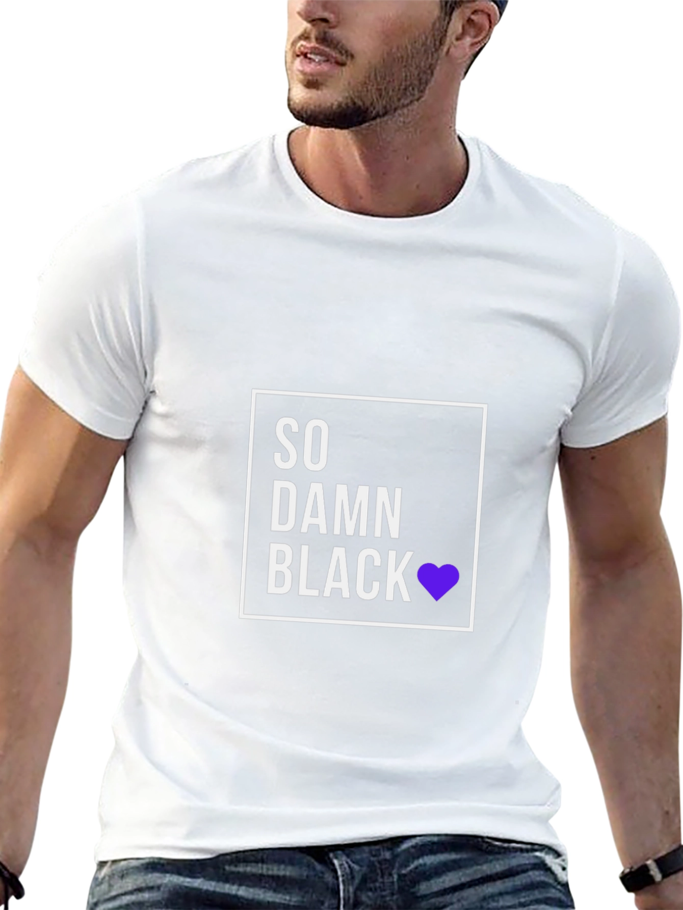 So Damn Black T-Shirt - Premium Cotton Blend
