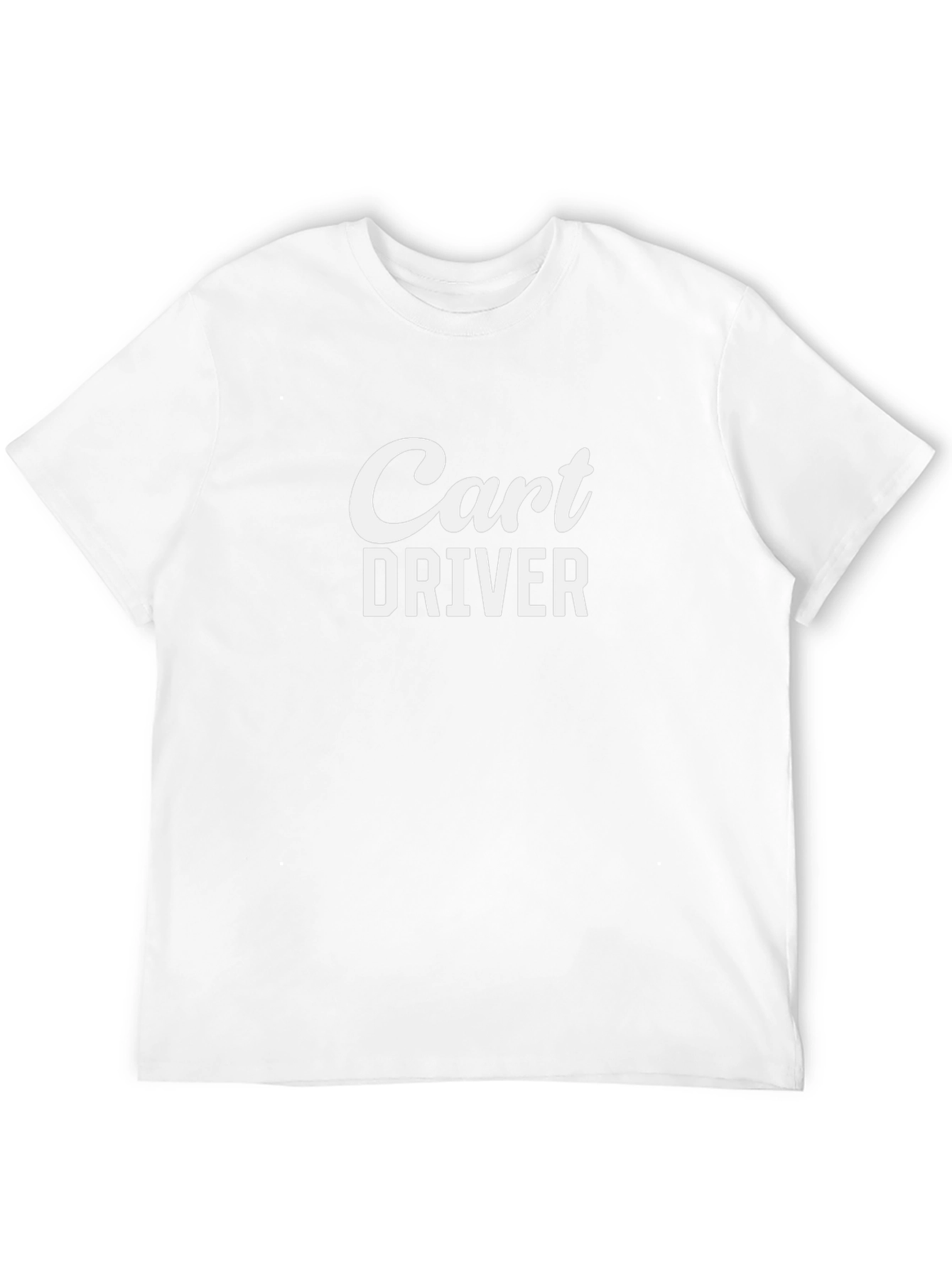 Cart Driver Tee - Black Cotton Graphic T-Shirt