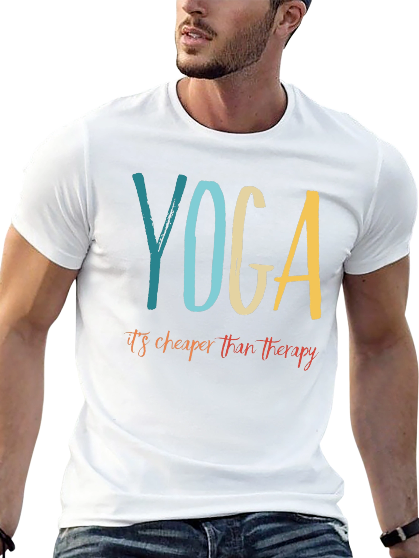 Yoga Cheaper Than Therapy Graphic Tee