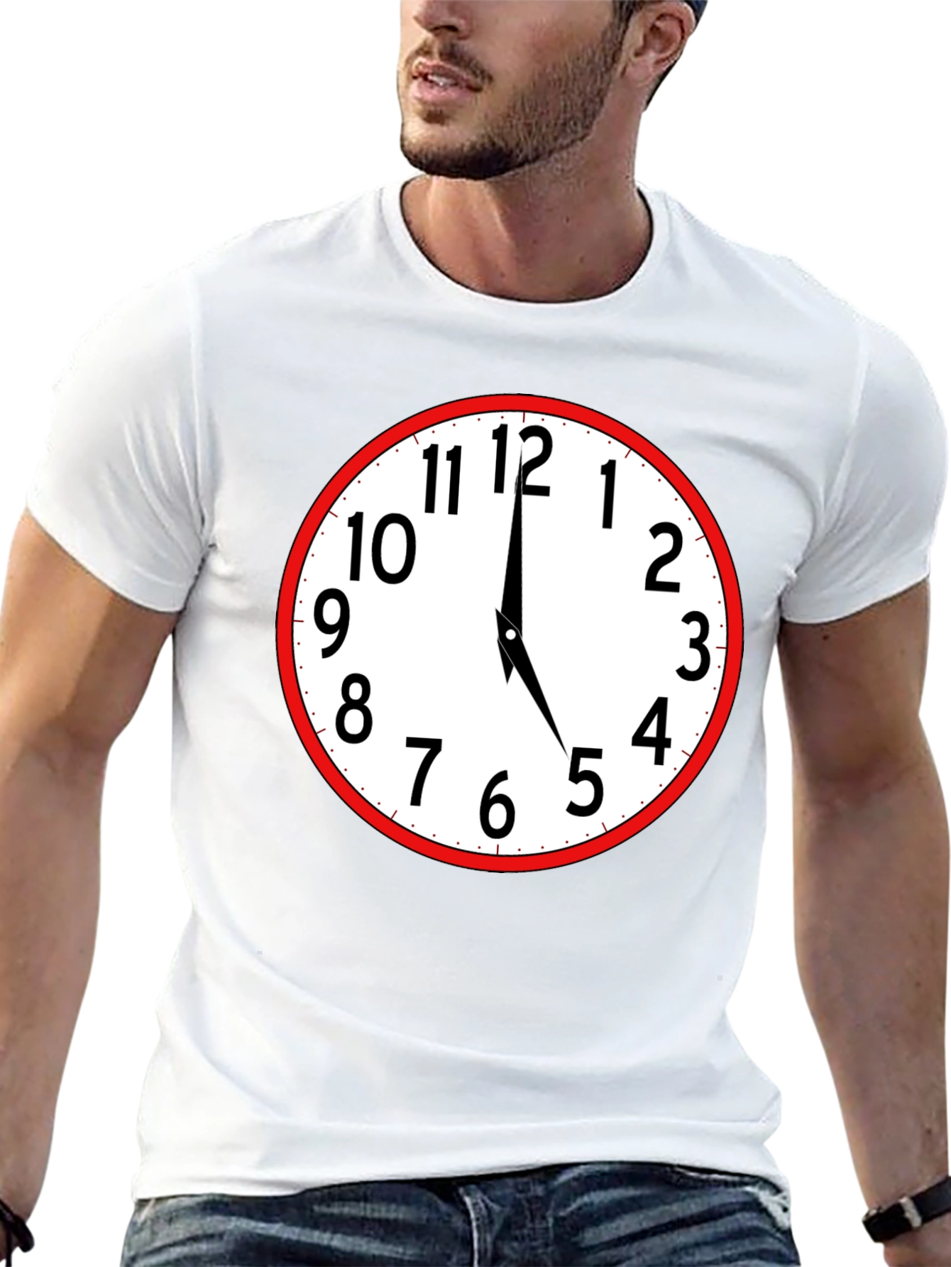 Clock Face Graphic T-Shirt