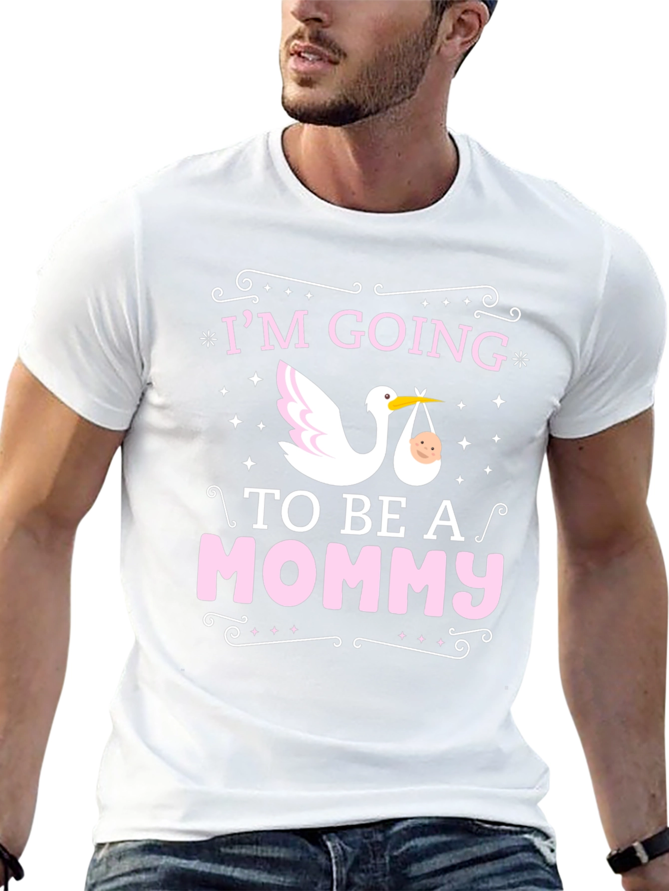 Mommy to Be Stork Graphic Tee