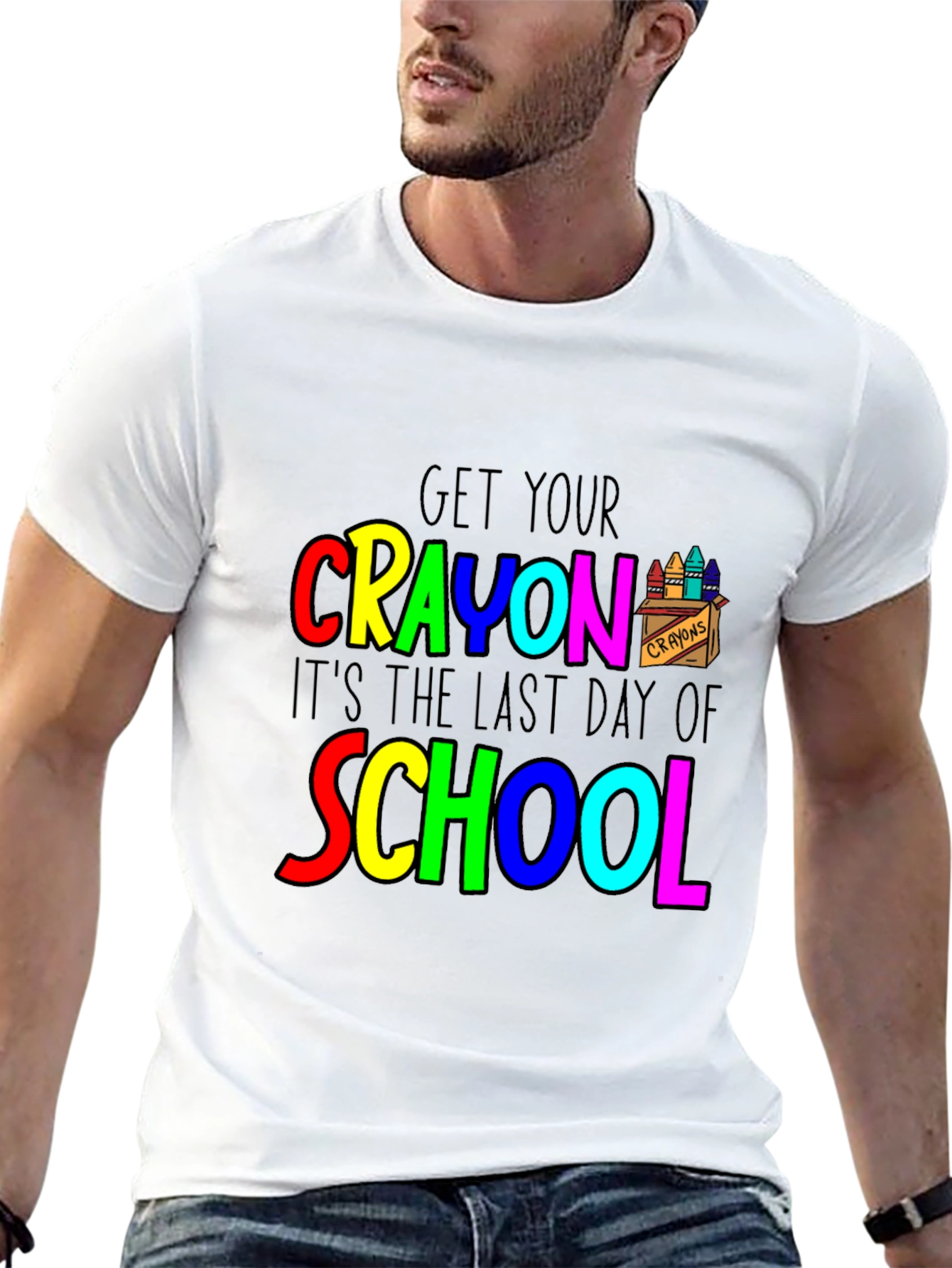 Last Day of School Crayon T-Shirt