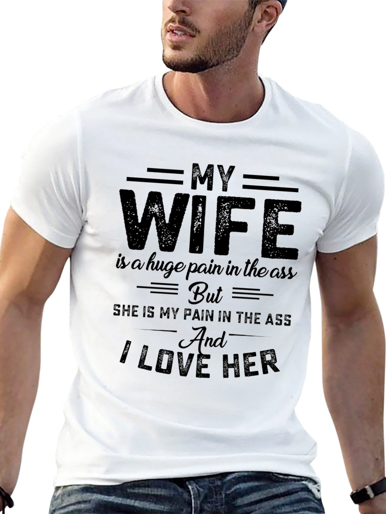 Funny My Wife Graphic T-Shirt