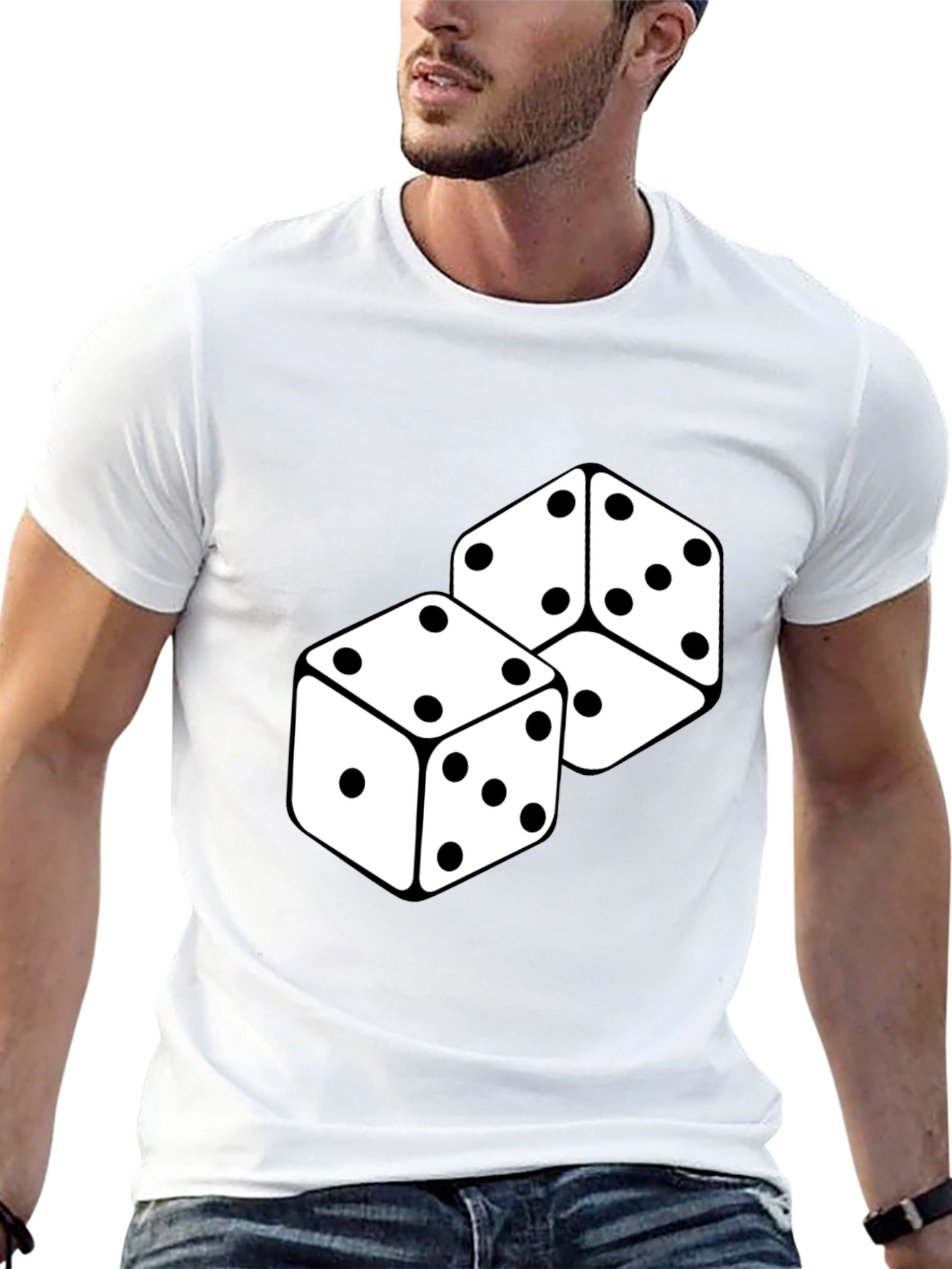 Dice Graphic Black T-Shirt