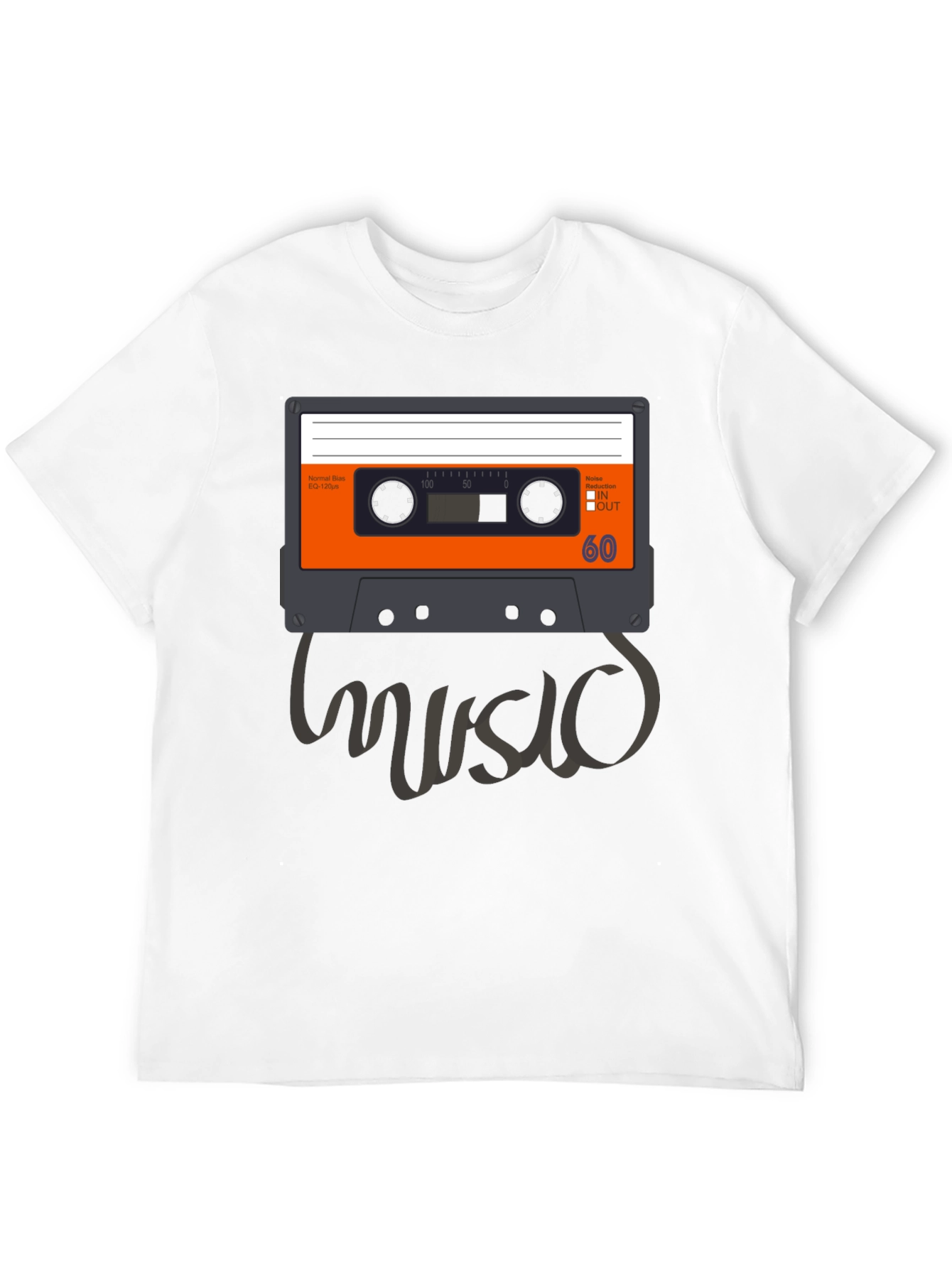 Retro Music Cassette Tape Graphic T-Shirt