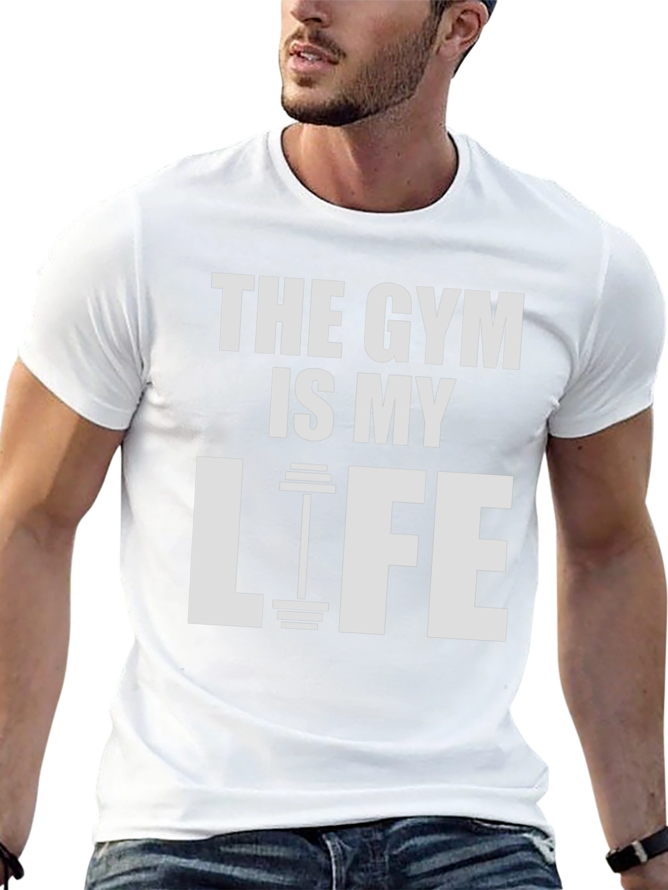 Gym Is My Life Black Graphic Tee