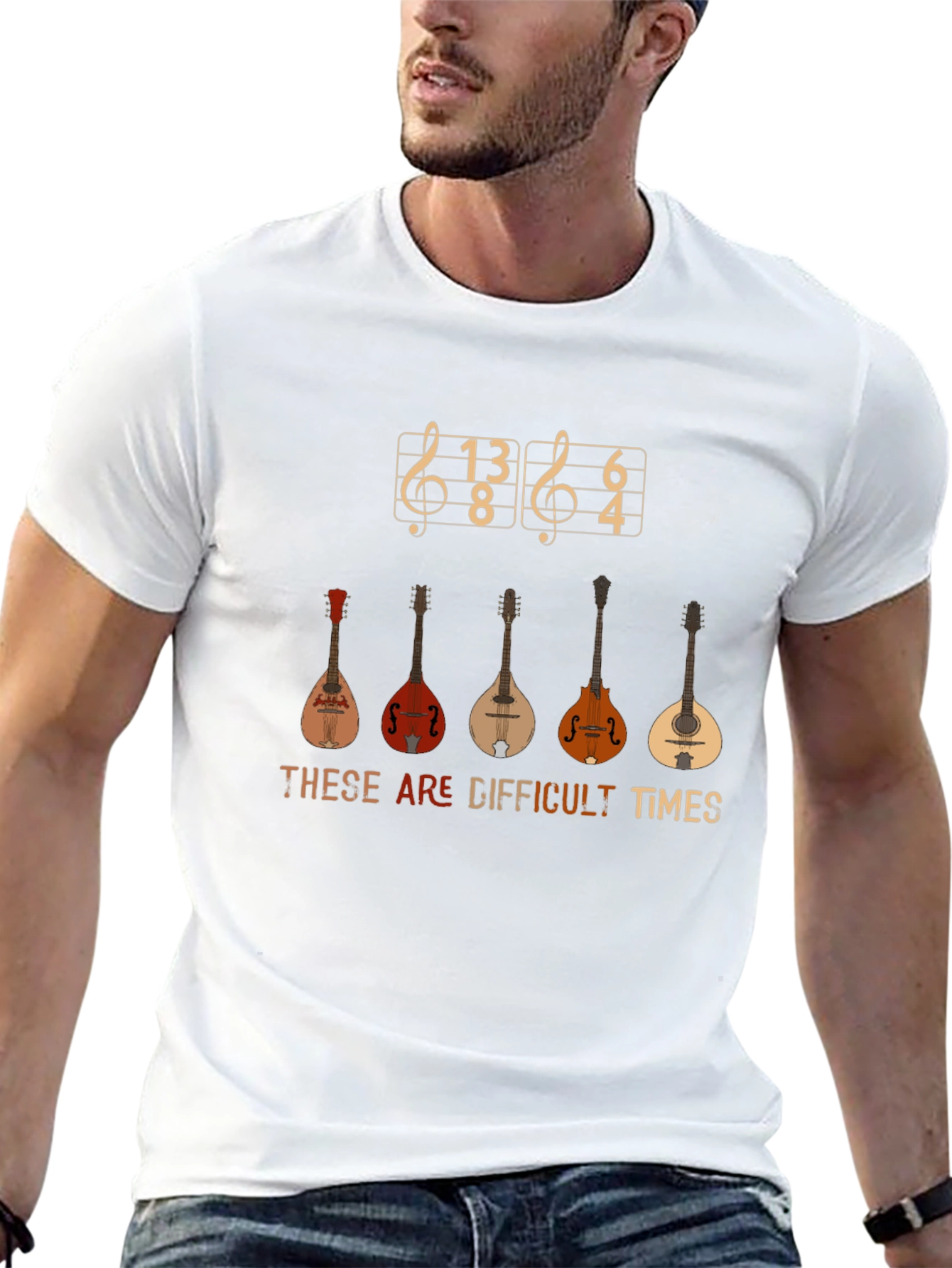 Difficult Times Mandolin T-Shirt