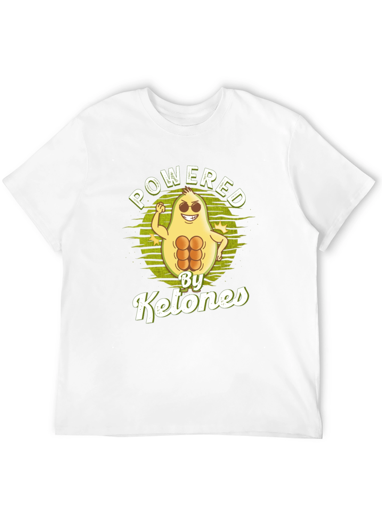 Powered by Ketones Avocado Graphic Tee