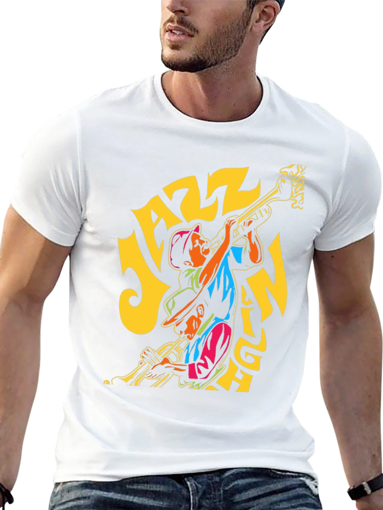 Jazz Night Graphic T-Shirt - Black