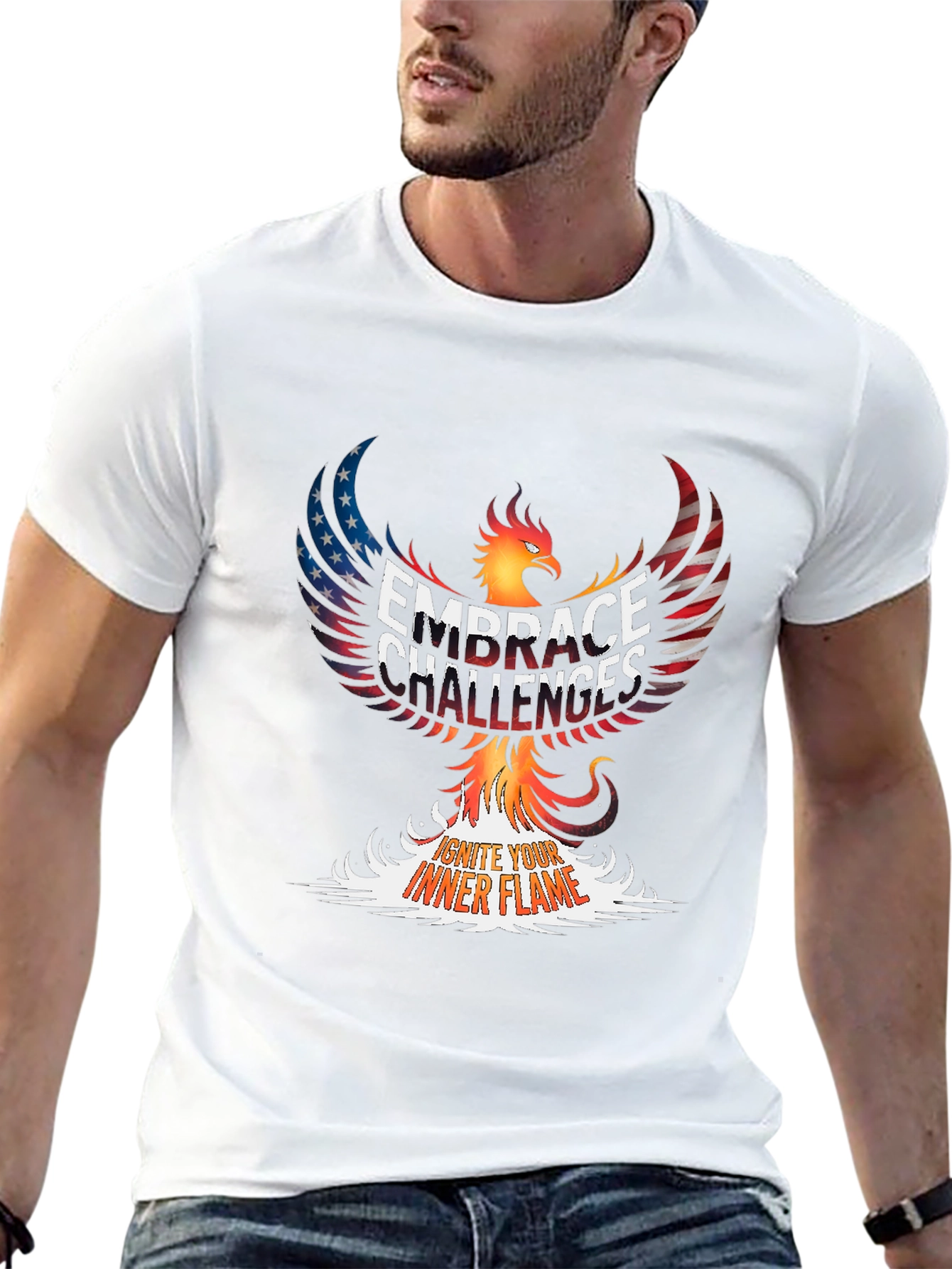 Embrace Challenges Phoenix Graphic Tee
