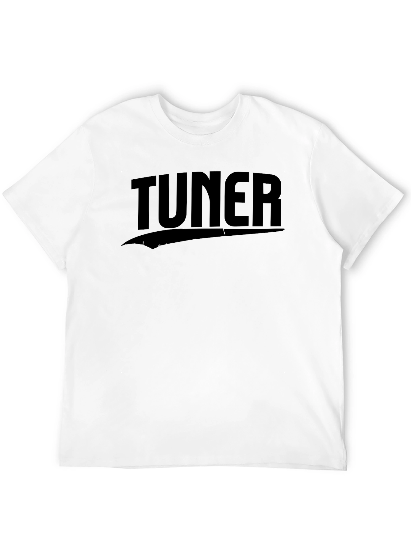 Tuner Graphic Tee - Black Cotton Blend T-Shirt