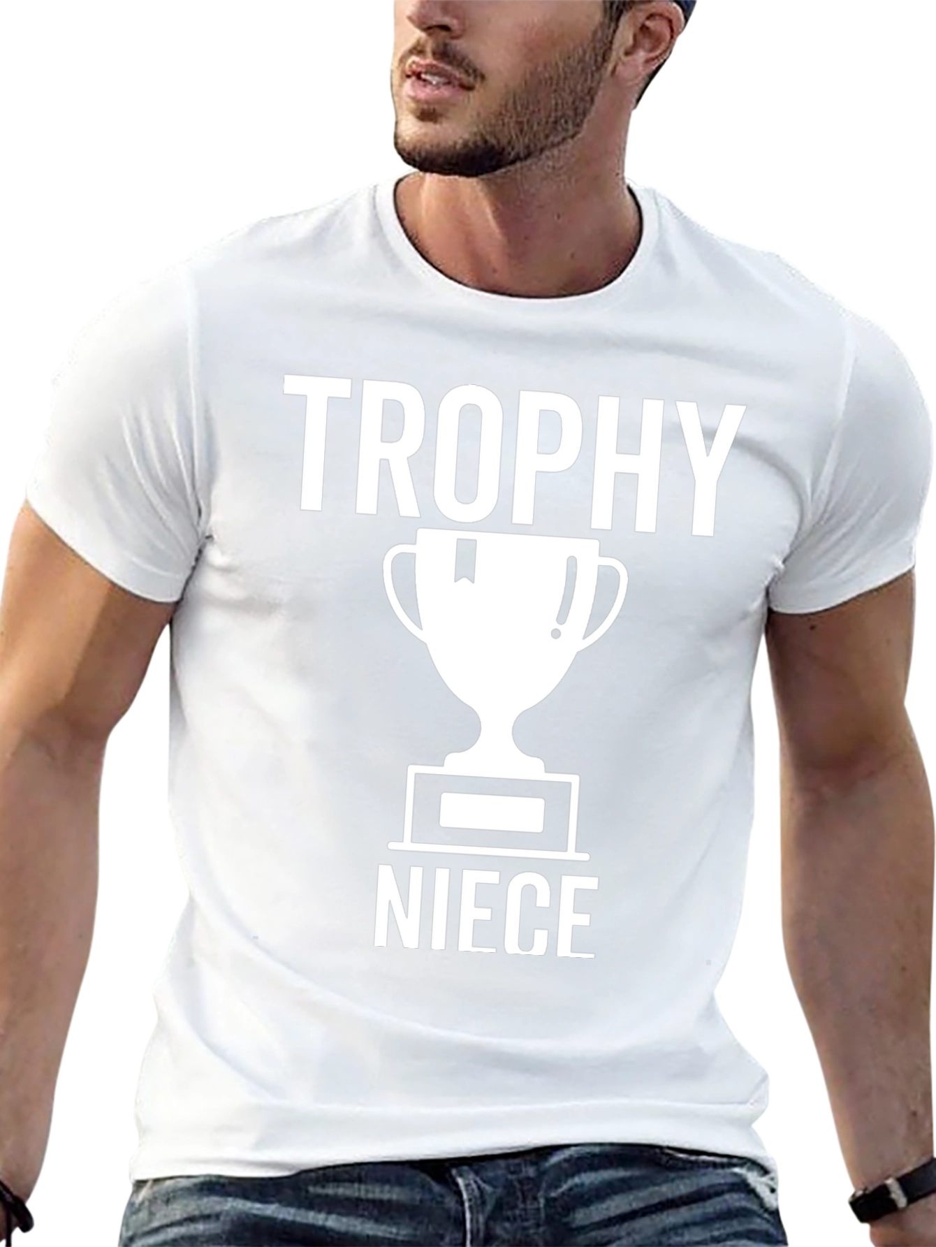 Trophy Niece Graphic Tee - Black Cotton T-Shirt