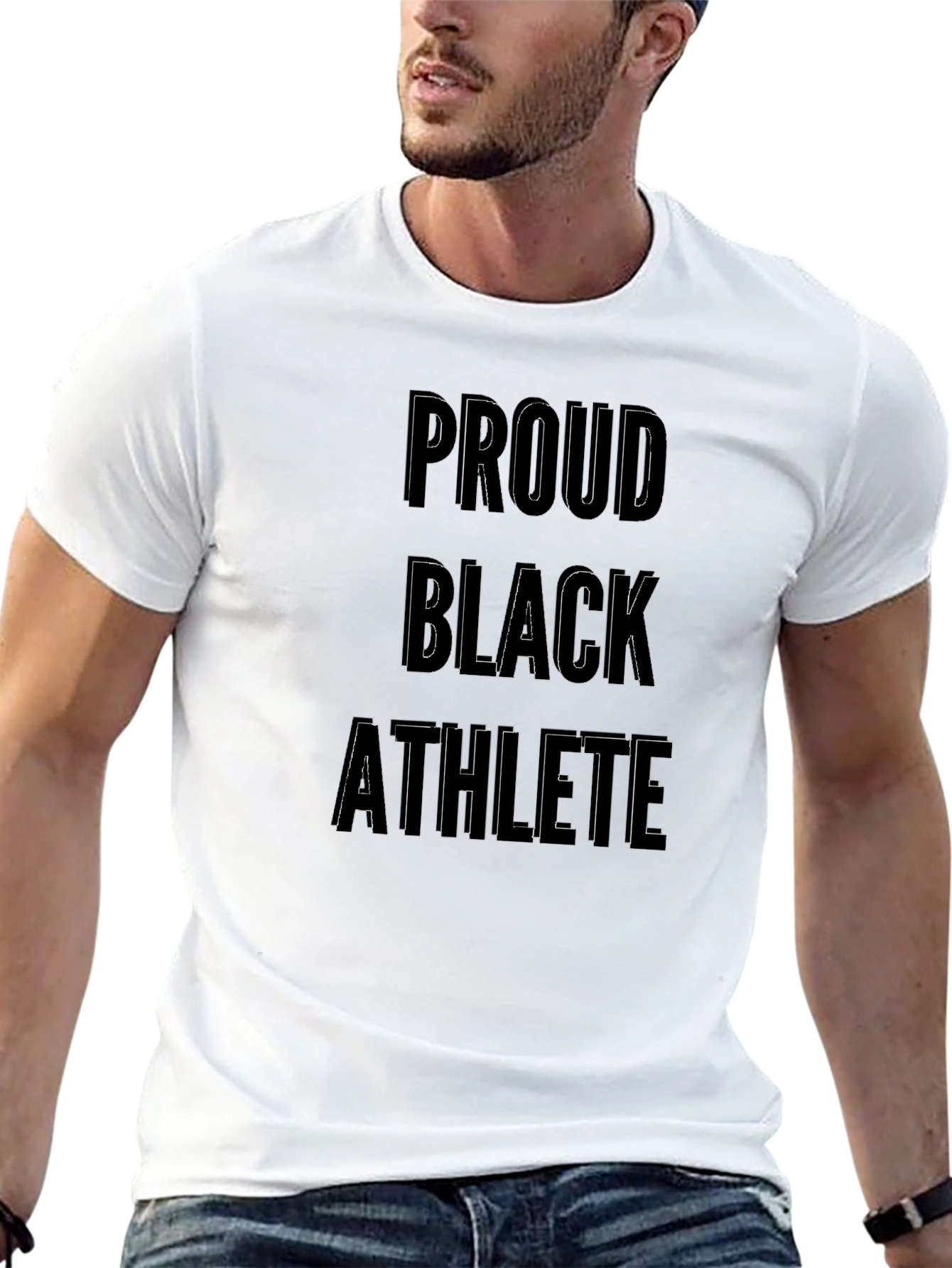 Proud Black Athlete T-Shirt - Black