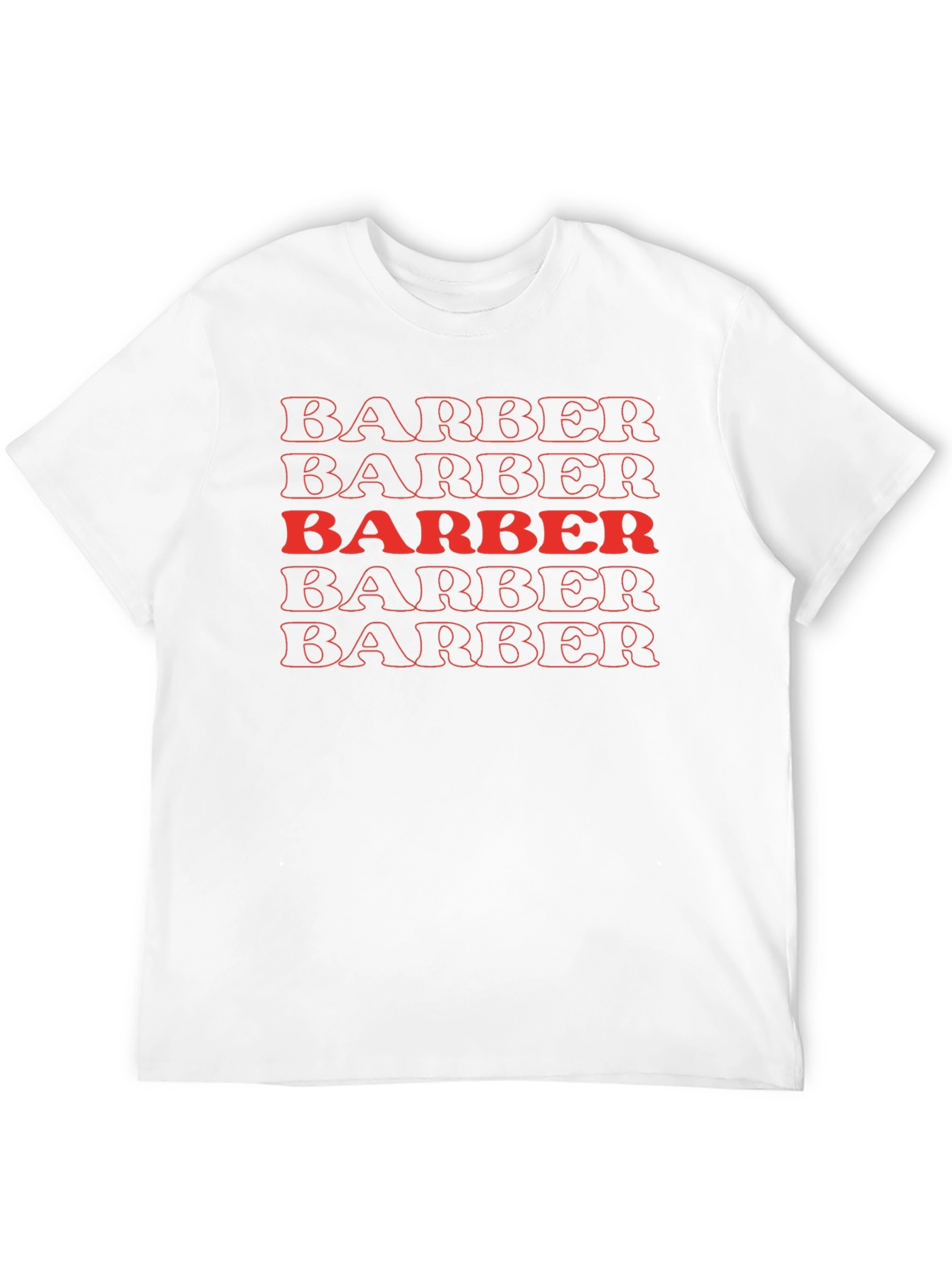 Barber Graphic Tee - Cool Retro Style
