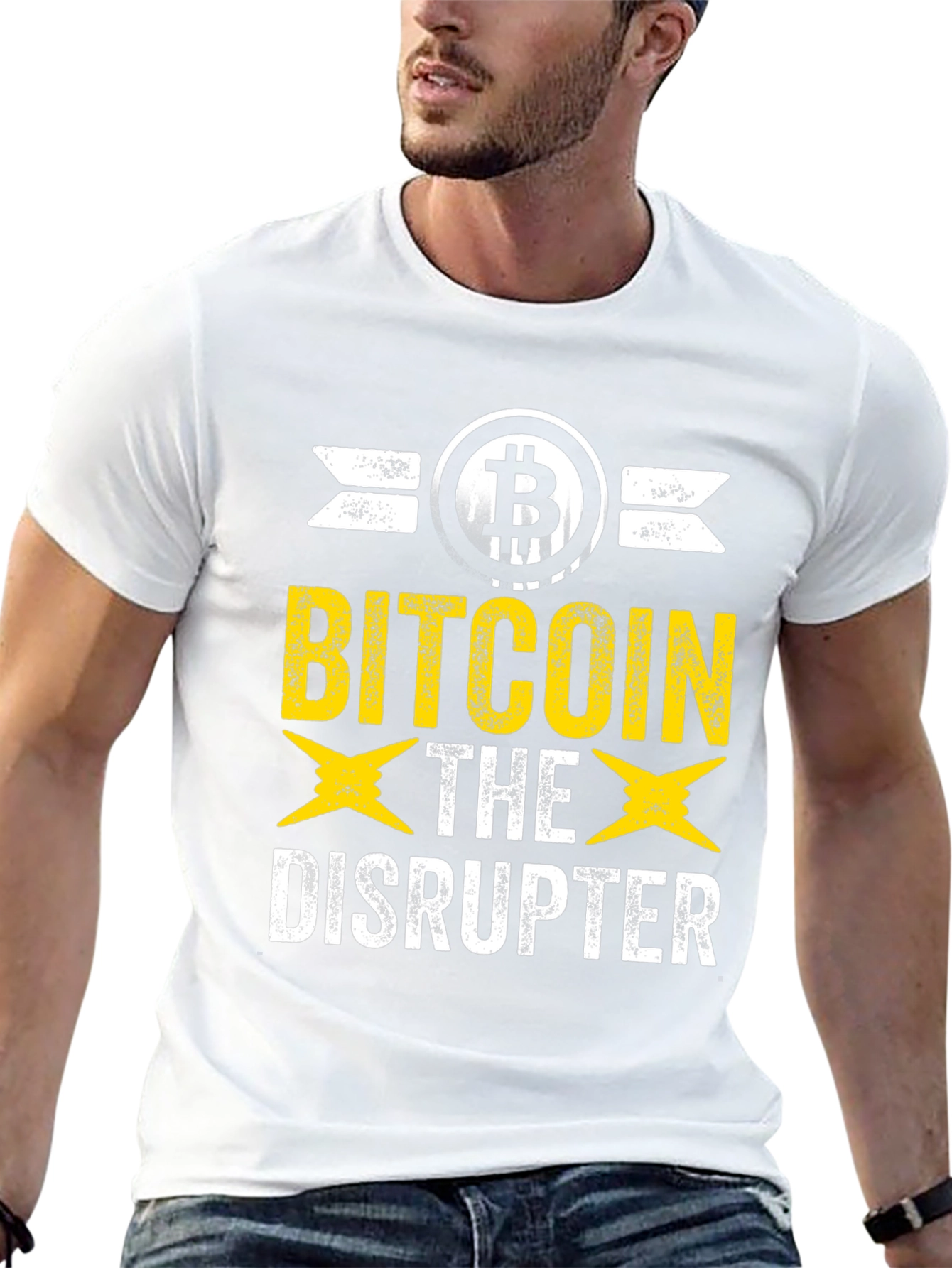 Bitcoin Disruptor Graphic Tee - Crypto Enthusiast T-Shirt