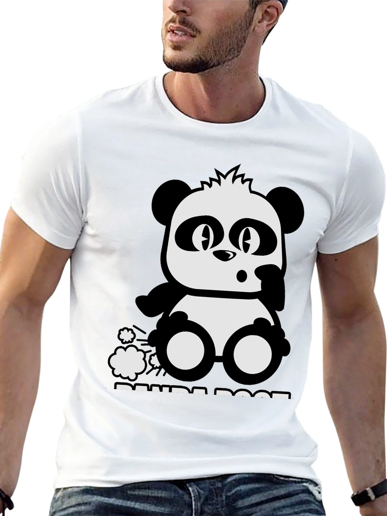 Panda Poof Black Graphic Tee