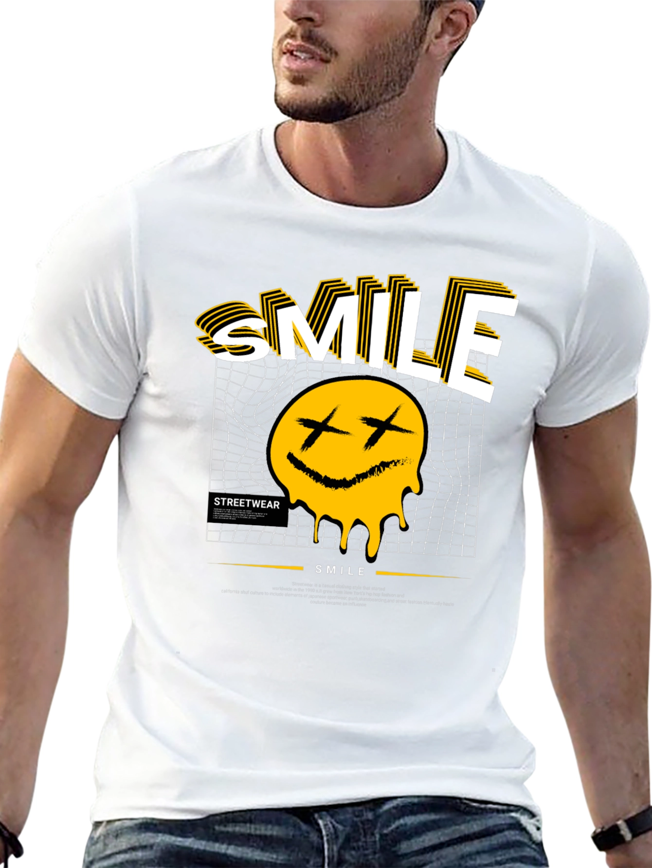 Smile Graphic Tee - Streetwear Style