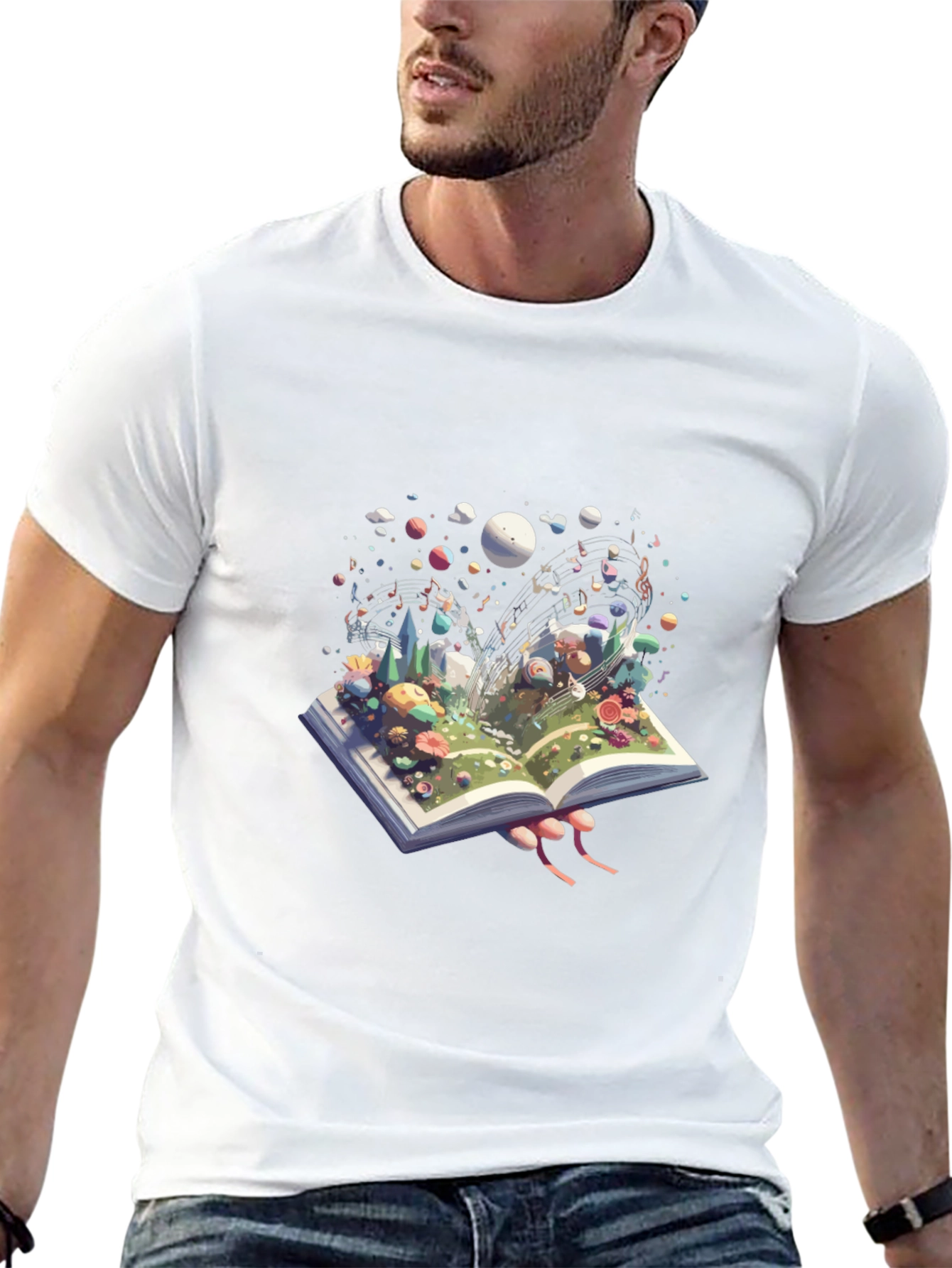 Storybook T-Shirt - Unique Fantasy Scene Design