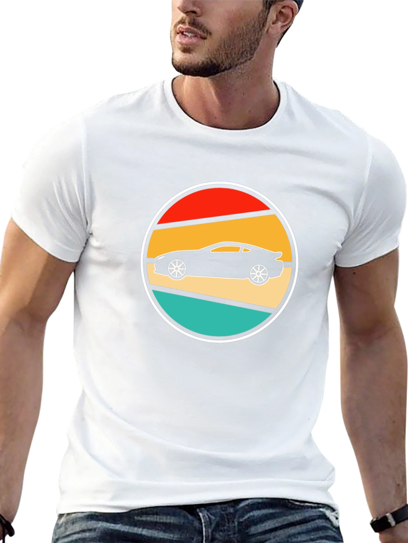 Retro Car Graphic Tee - Classic Style