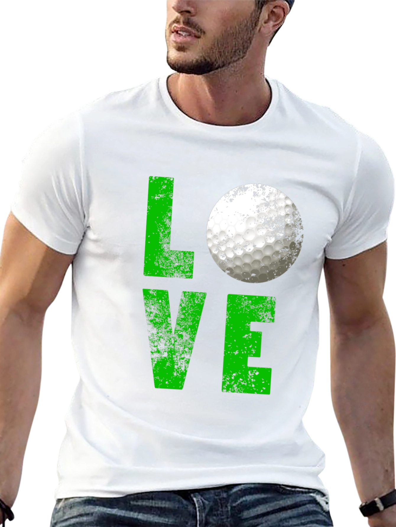 Love Golf Tee - Golf Ball Graphic T-Shirt