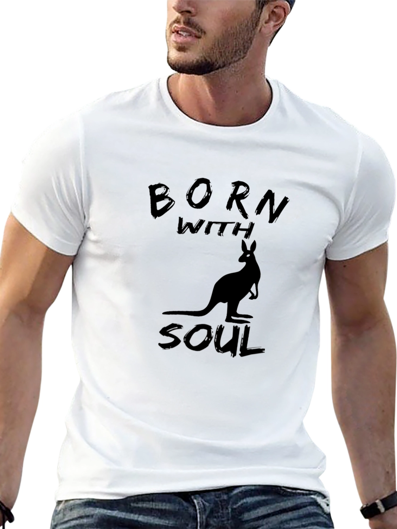 Born With Soul Black Graphic Tee