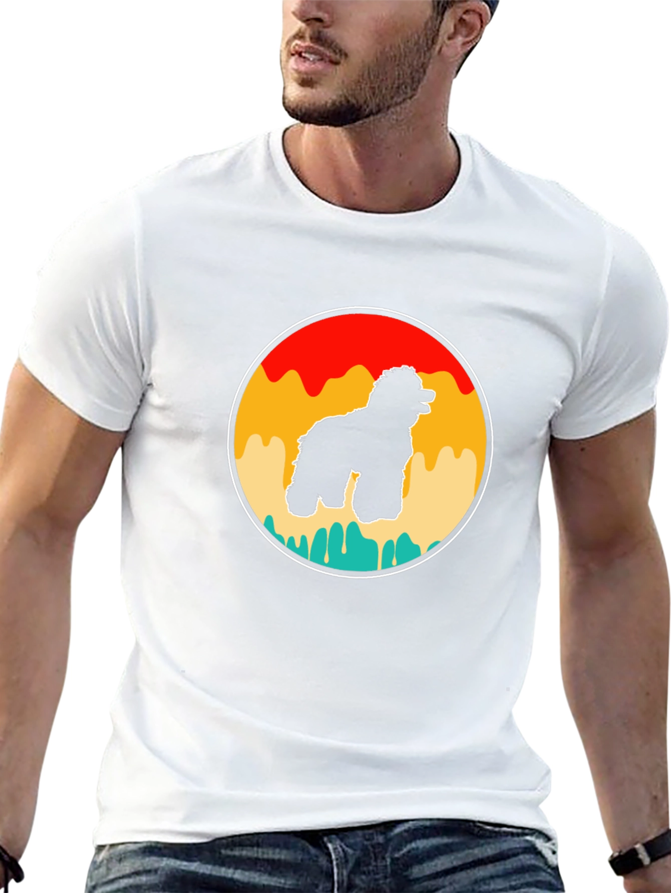 Retro Dog Silhouette T-Shirt