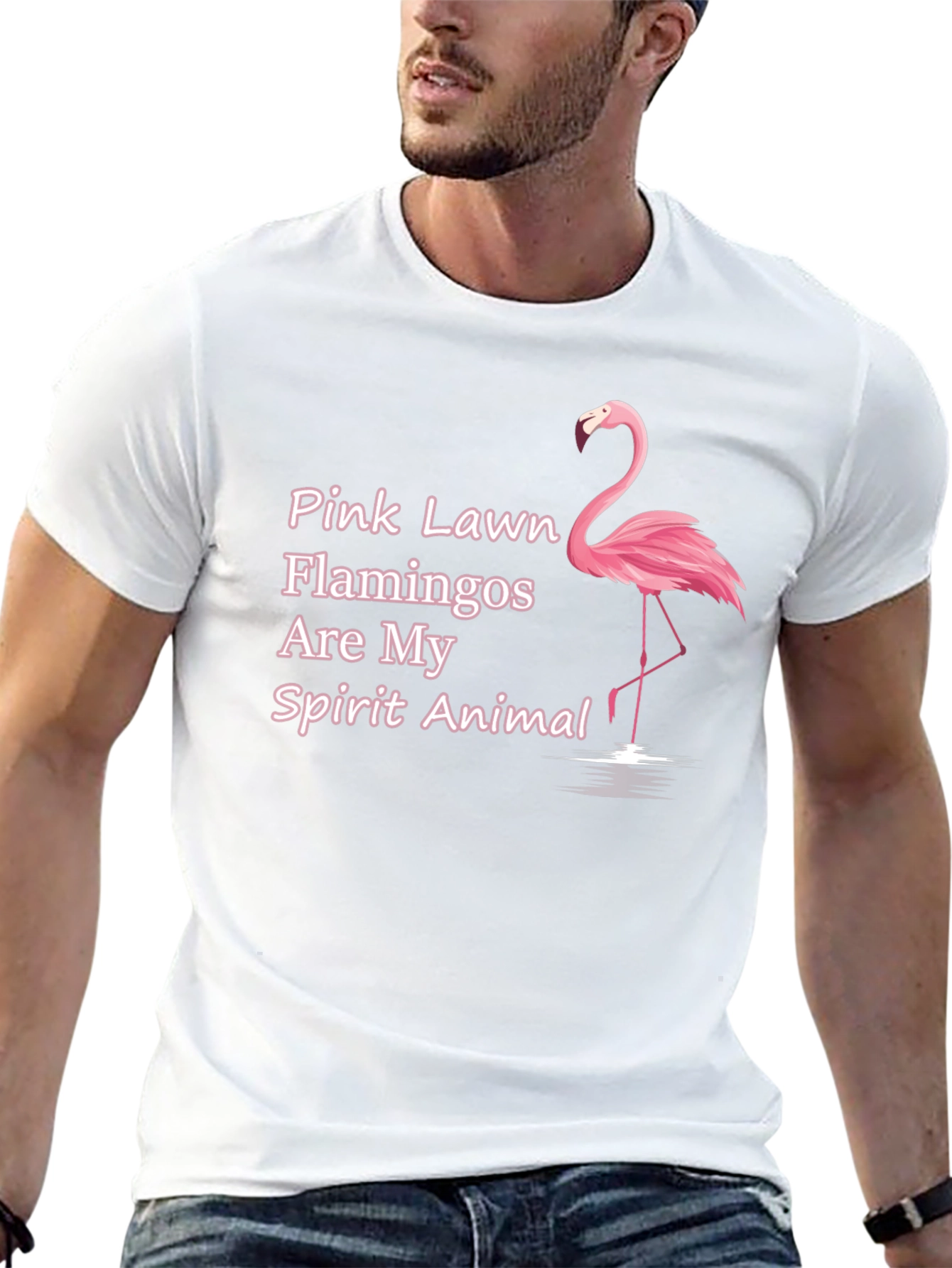 Pink Flamingo Spirit Animal T-Shirt
