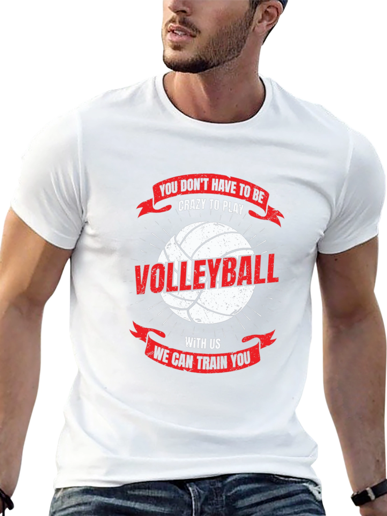 Volleyball T-Shirt: You Dont Have To Be Crazy