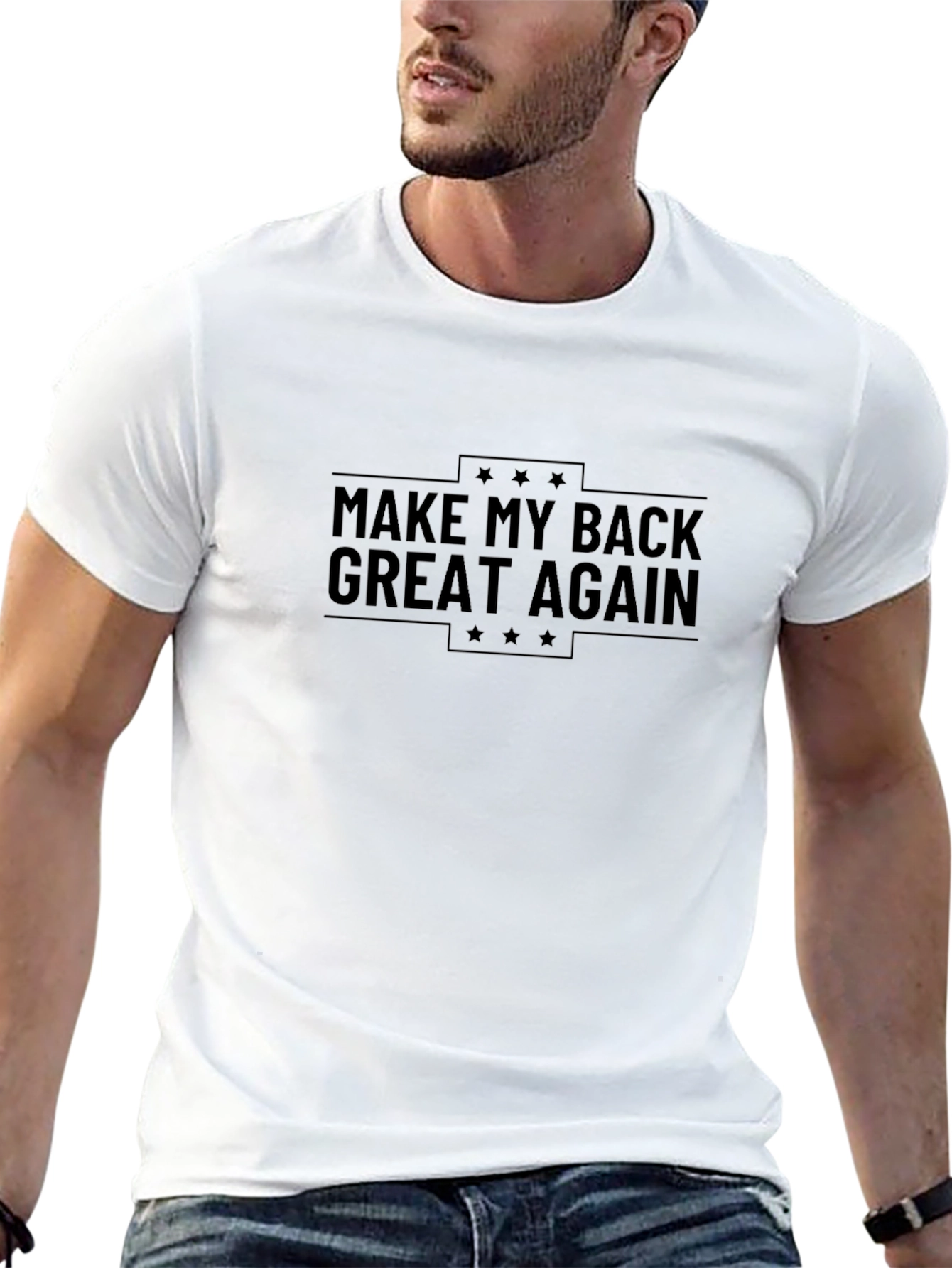 Make My Back Great Again Black T-Shirt