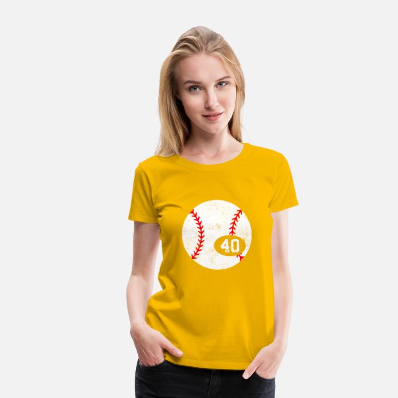Baseball Sport 40 Jersey Number Distressed