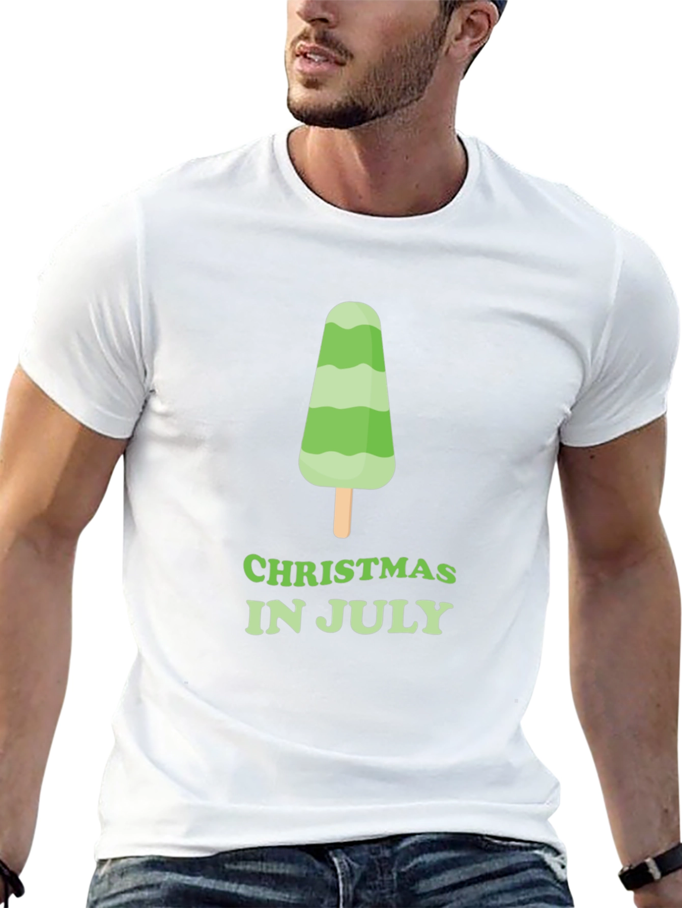 Christmas In July Green Popsicle T-Shirt