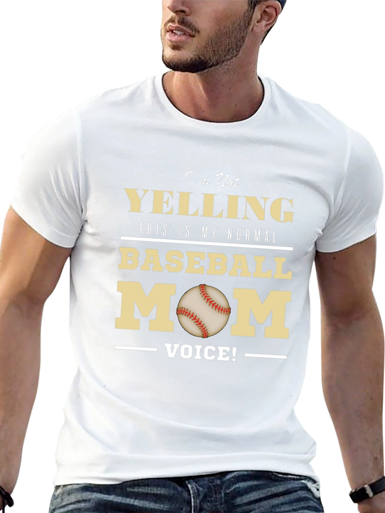 Baseball Mom T-Shirt - Normal Voice Tee