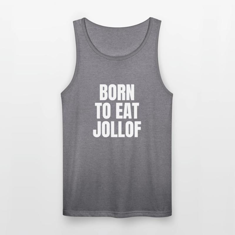 BORN TO EAT JOLLOF – Bold Unisex African Foodie Te