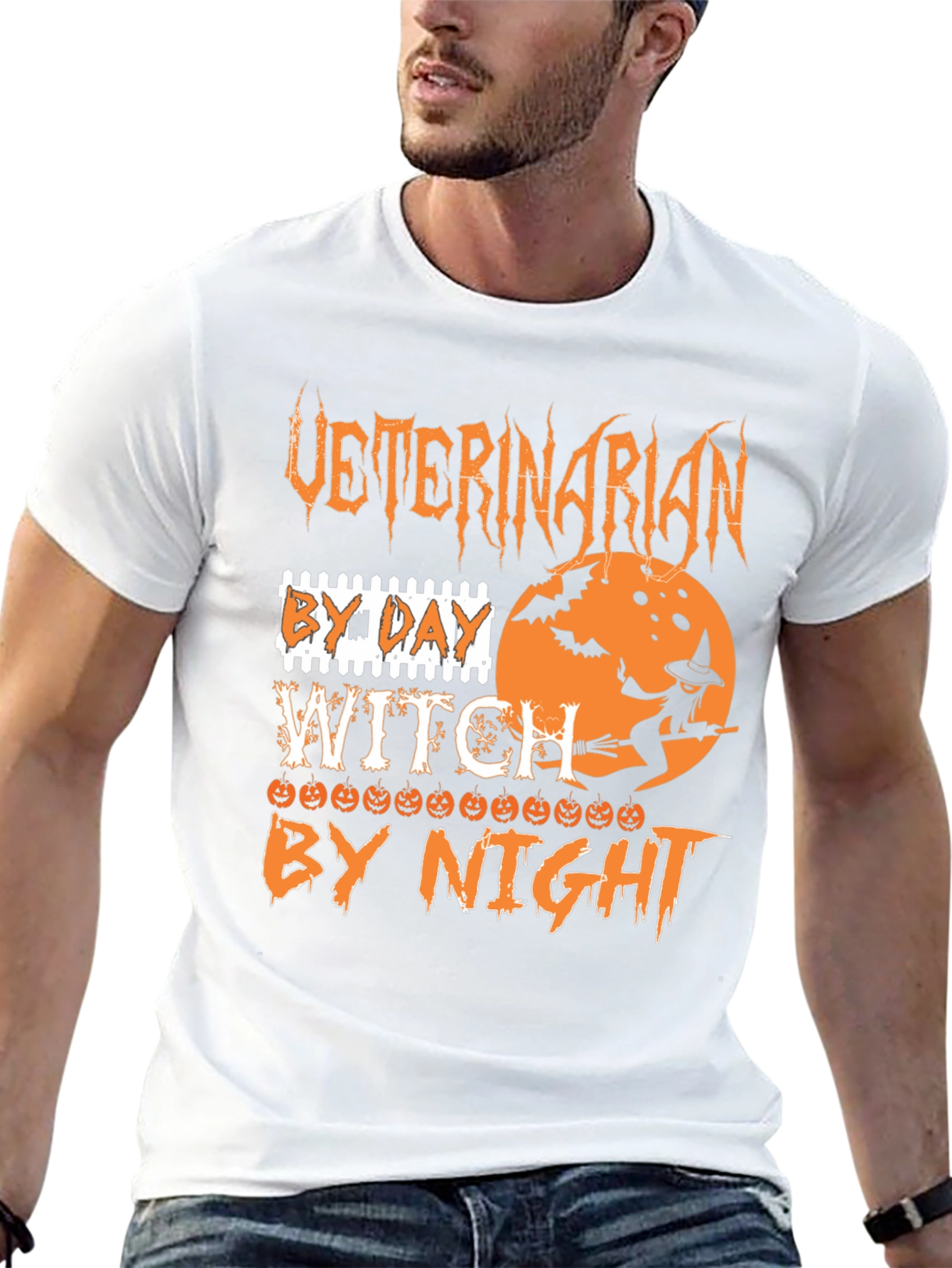 Veterinarian Witch Halloween T-Shirt