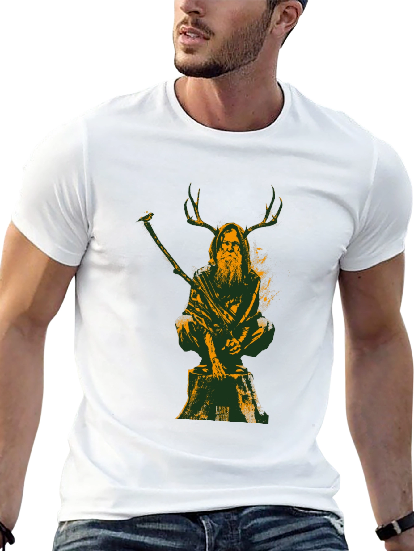 Druid Graphic Tee - Forest Spirit Shirt