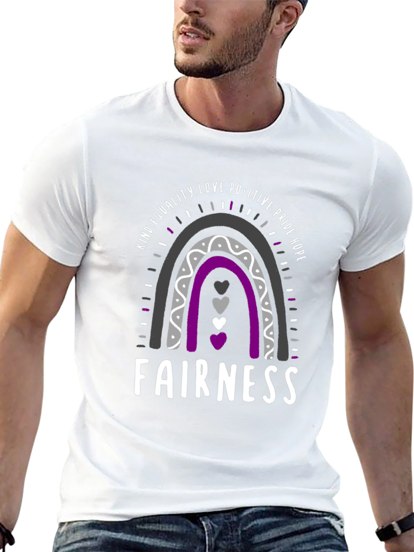 Fairness Pride Rainbow T-Shirt - Equality Love Hope