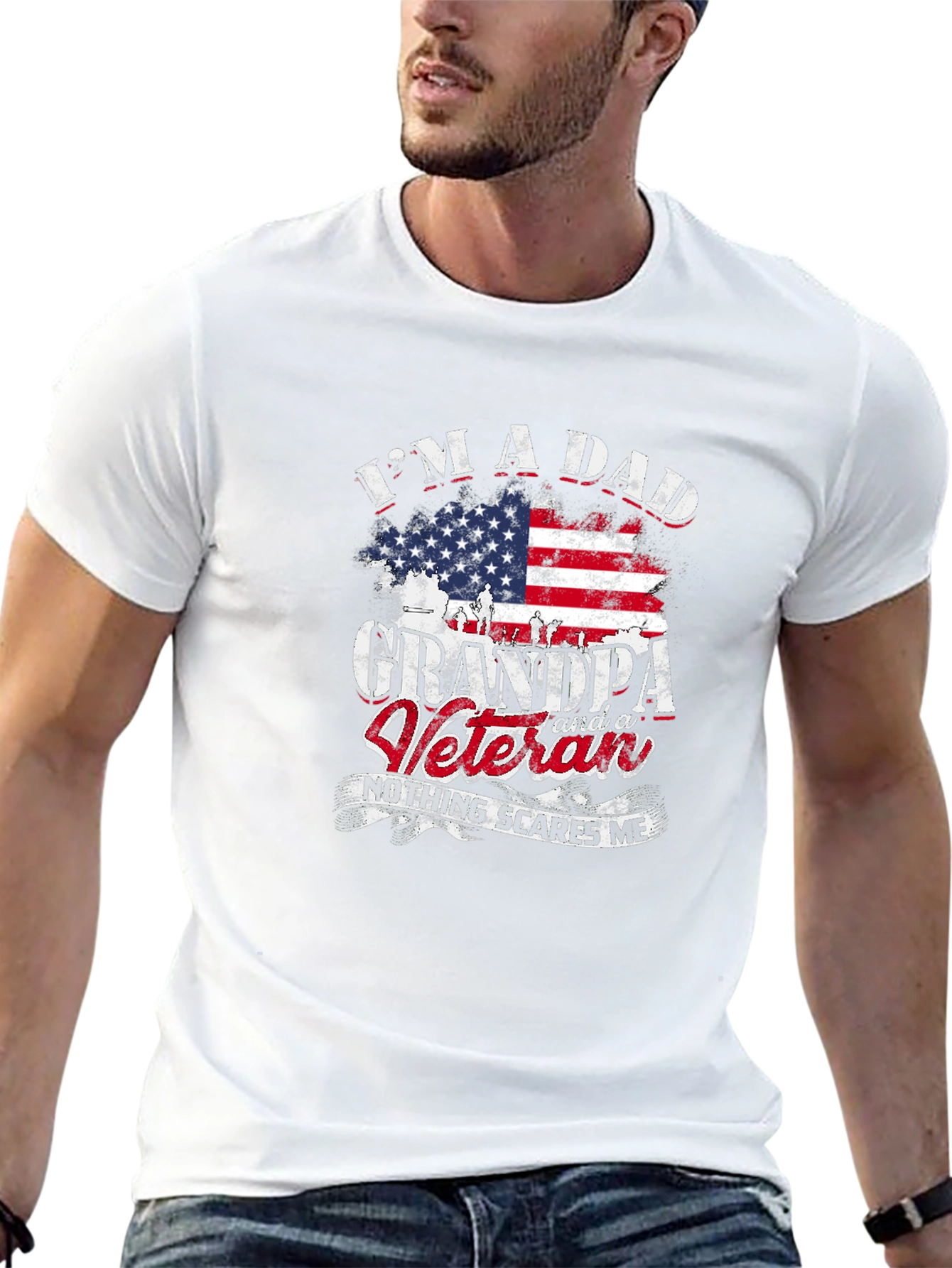 Im A Dad Grandpa Veteran Tee