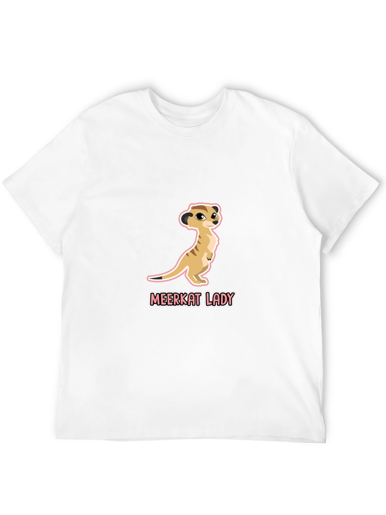 Meerkat Lady Graphic Tee - Cute Animal Design